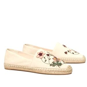 New Tory Burch Floral Espadrille